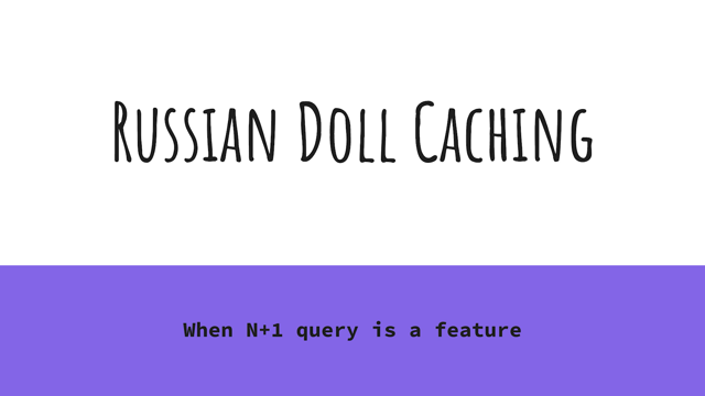 Thumbnail for Learn How Russian Doll Caching Can Improve your SSR Web App