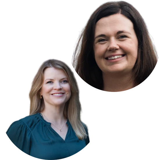 Portrait of Bec Purser and Sophie Goodman