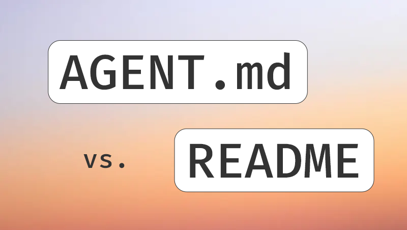 AGENT.md vs README graphic