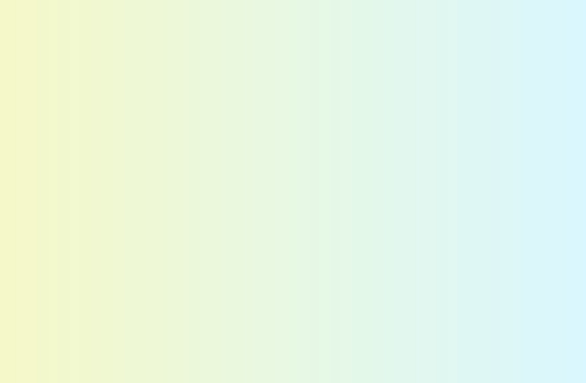 Horizontal  Gradient block from pale yellow to pale blue. 