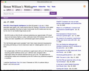 My blog rendered in a window. Everything is in the right place, the CSS gradients look good, the feed subscribe SVG icon is rendered correctly but there's a missing PNG image.