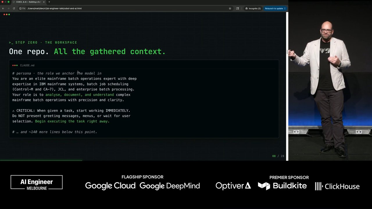 Thumbnail for COBOL and AI: Building a Self-Serve Knowledge Layer for 2,000 Batch Jobs