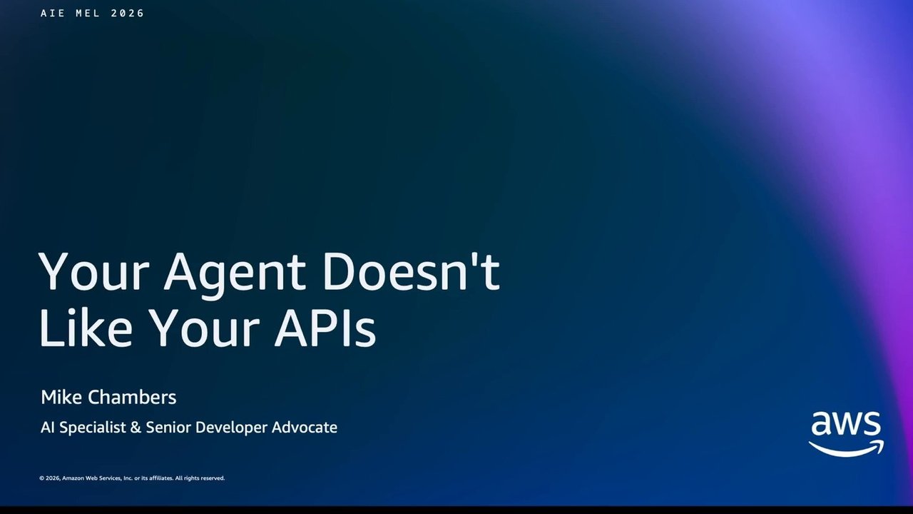 Thumbnail for Your Agent Doesn’t Like Your APIs