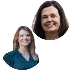 Portrait of Bec Purser and Sophie Goodman