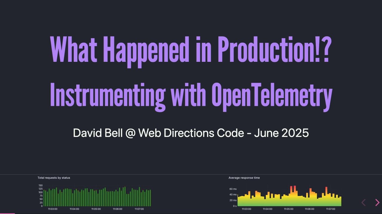 Thumbnail for What happened in production?! Instrumenting with OpenTelemetry