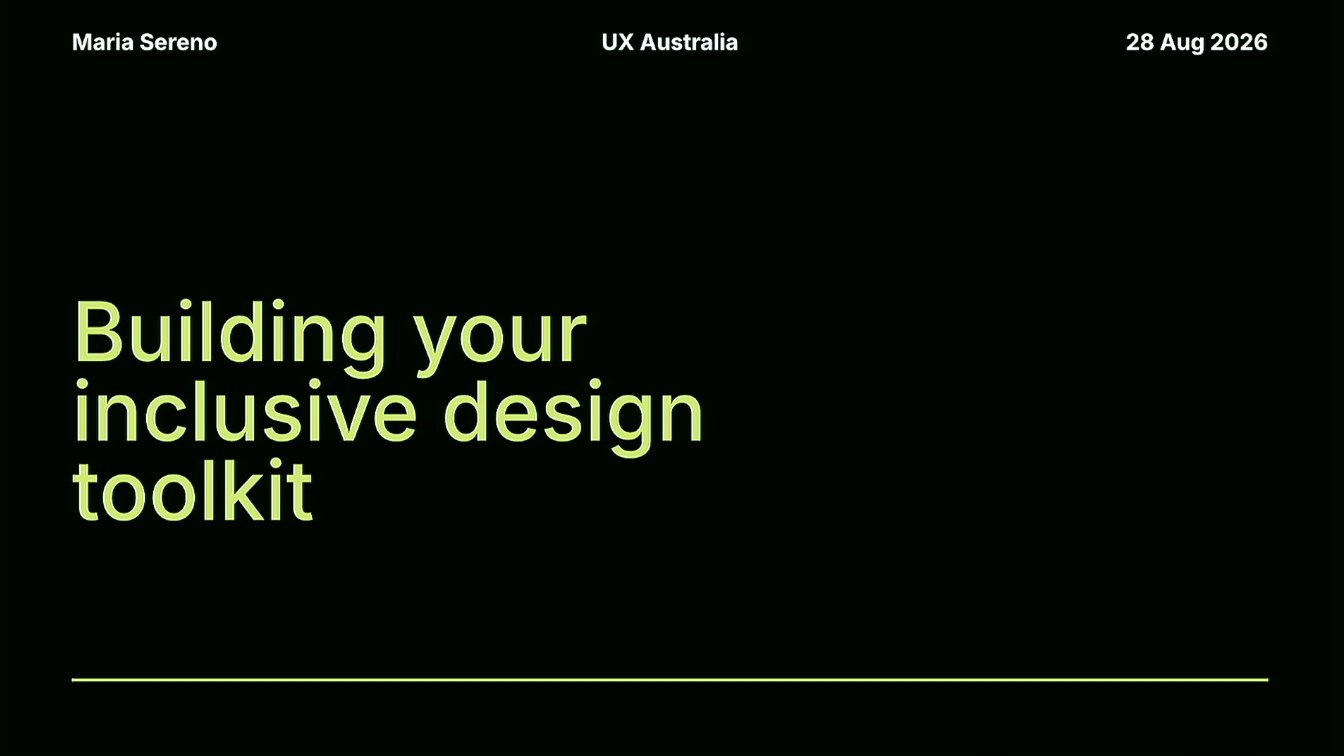 Thumbnail for Building your inclusive design toolkit