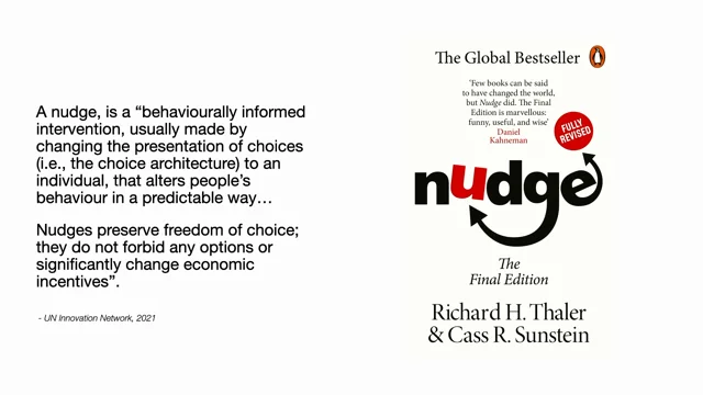 Thumbnail for Nudges, behaviour change and complex systems