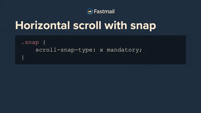 Thumbnail for Oh, snap! The joy and pain of CSS scroll snapping.